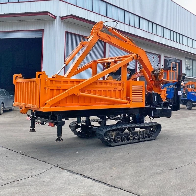 Longmen crane digging with the car, white matter pulling coffins for burial, funeral crane digging integrated car