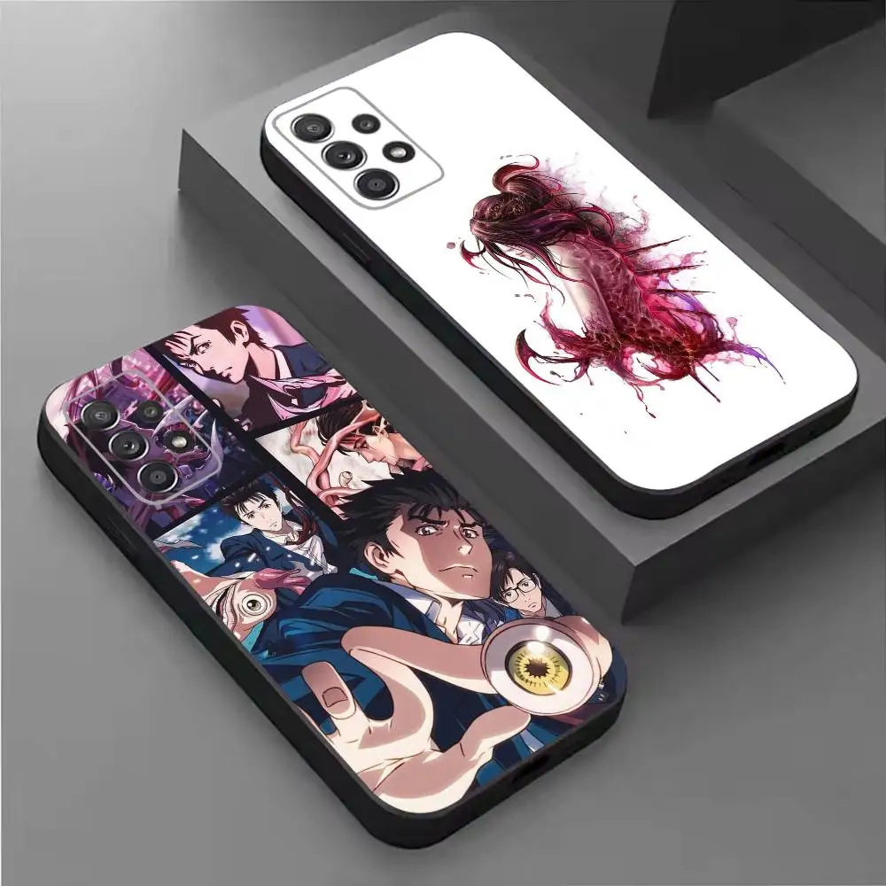 Anime P-Parasyte The M-Maxim  Soft Black Phone Case for Samsung  S26,25,24,21,22,21,20,10,9,8,7,6Ultra,Plus,Fe, Lite