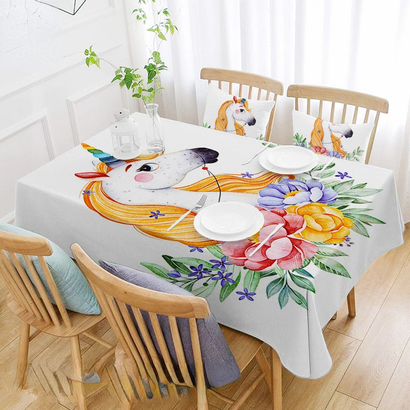 

Cartoon Animal Tablecloth Wedding Decoration Restaurant Coffee Table Tablecloth Living Room Tablecloth Printed Manteles Nappe