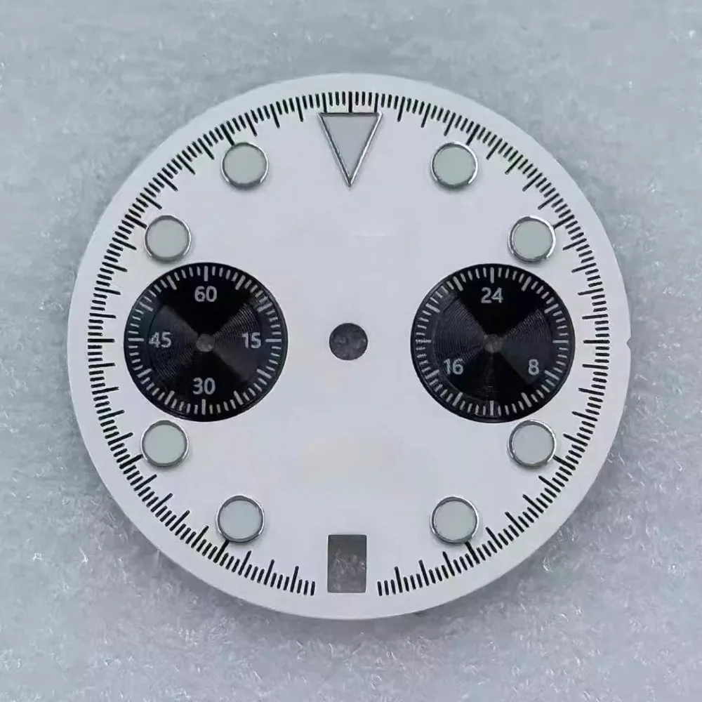 29,5 мм VK63 циферблат зеленый светящийся S циферблат стрелки часов указатель подходит для VK63 VK64 кварцевый механизм аксессуары для часов новые цвета
