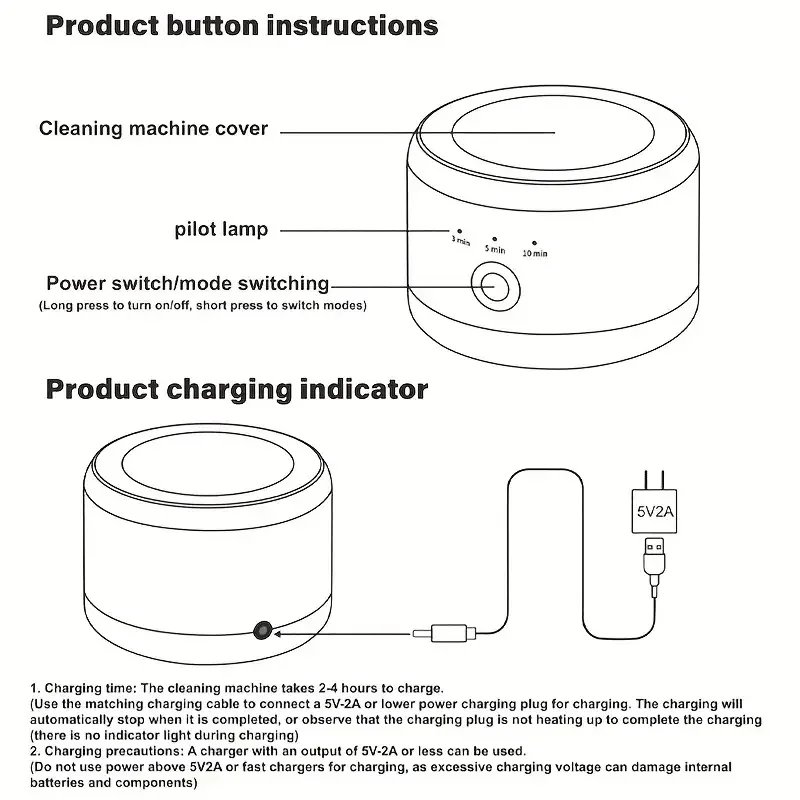 آلة التنظيف بالموجات فوق الصوتية، منظف أسنان أوتوماتيكي قابل لإعادة الشحن عبر USB مع منظف، 3 أوضاع، لجميع أجهزة طب الأسنان #6