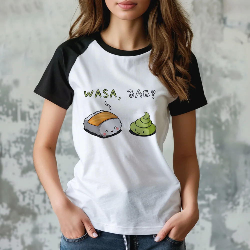 

Sushi top women anime Tee girl anime streetwear graphic clothing