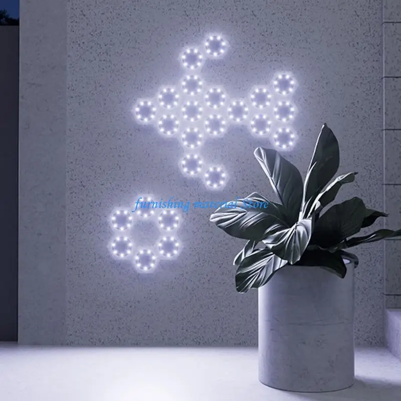 Y5GD 6Pcs Automatic Solar Wall Lights No Wiring Needed Wall Atmospheres Lamp