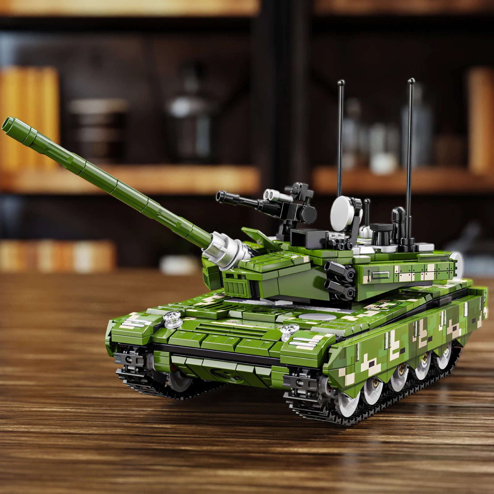 719 قطعة دبابة مركبة مدرعة ألعاب مكعبات البناء نموذج عسكري أخضر خزان تجميع لغز الطوب مجموعات الالعاب لهدايا الأطفال