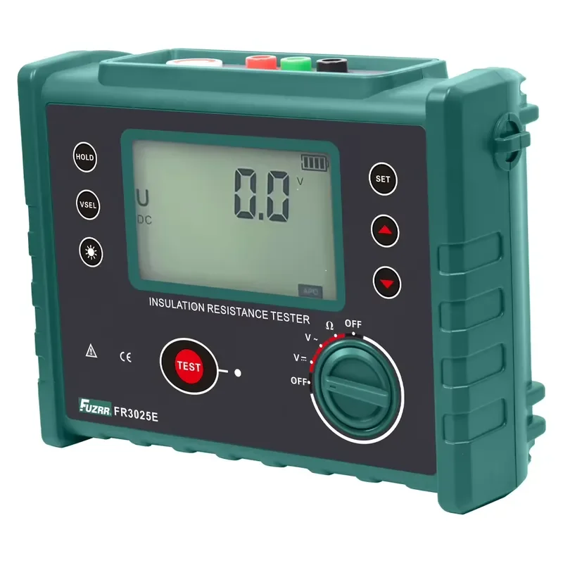 FR3025E Ohm Meter Megohmmeter Insulation Resistance Tester High Voltage 250v 500v 1000v 2500v 5000v Insulation Tester
