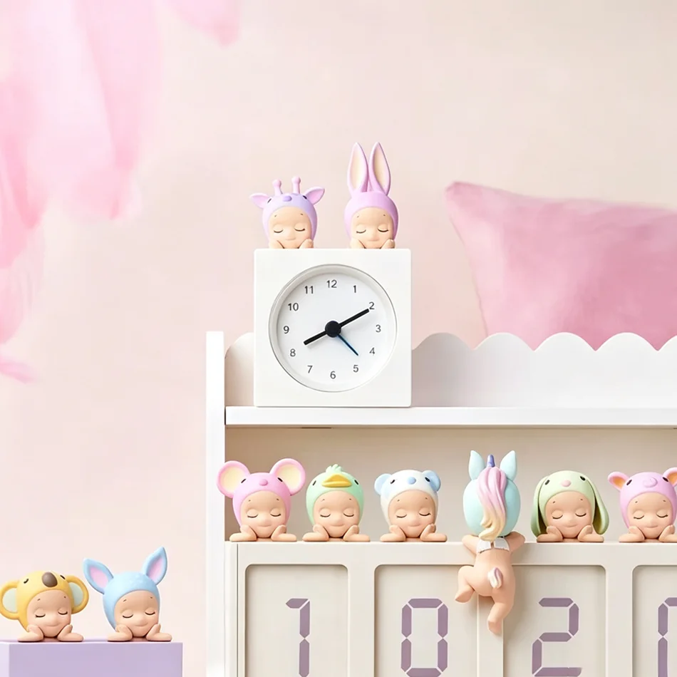 Lying Angel Sleep Series Blind Box im erhöhten Fußstil, trendige Spielzeugfigur, Handyhalter, Zimmer- und Auto-Ornament – Detail 3