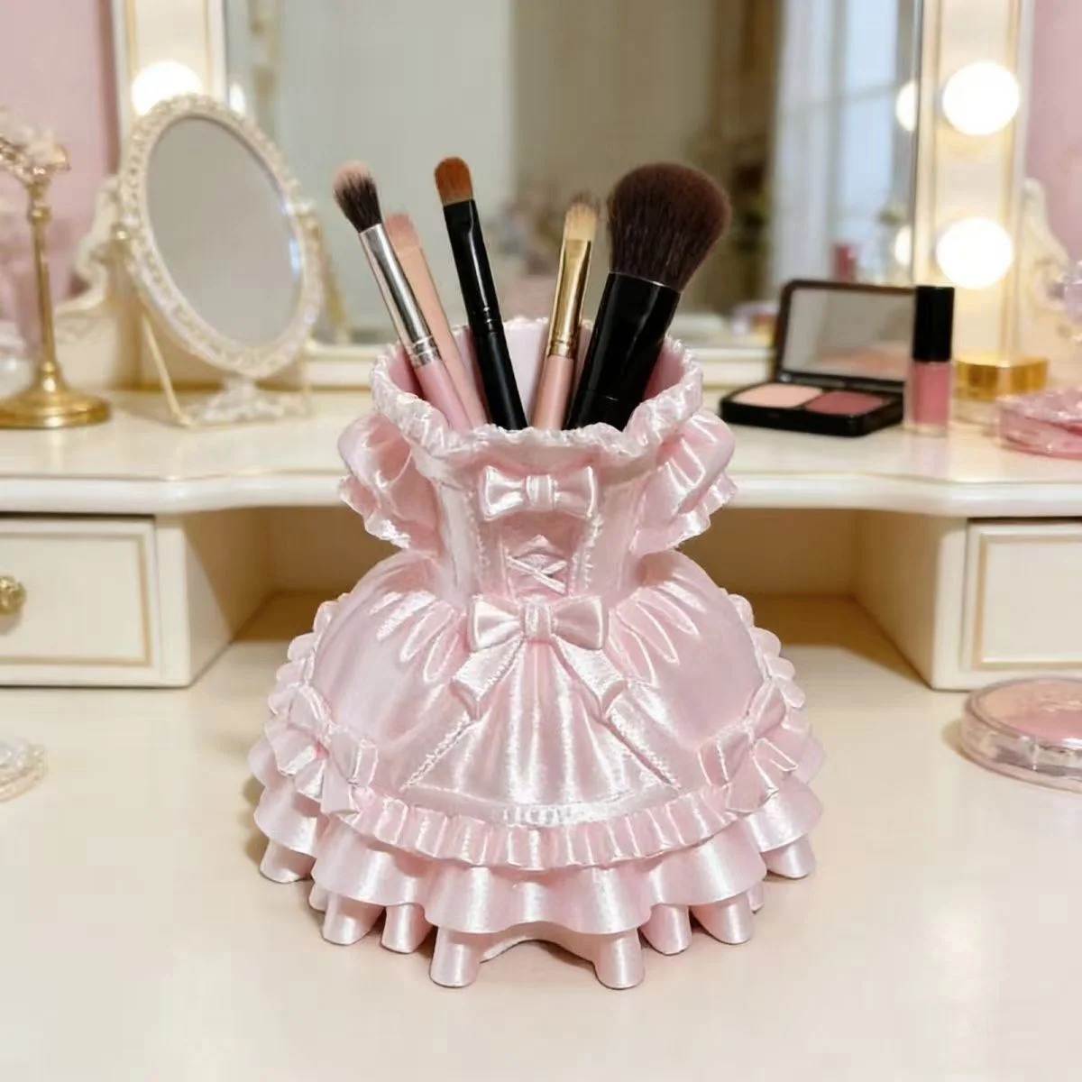 princess dress organizer Princess Wardrobe w/Mirror, Complete Dress-Up Center w/ Storage, 4-Tier Shelves & Fabric Bins, Kids Closet Organizer for Clothes, Toys, Shoes