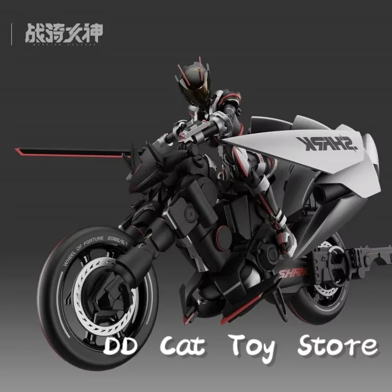 

In Stock Original Yubo Cultural Creative Warhorse Goddess Shark Guochuang Mecha Assembly Action Figure Collectible Model Toy