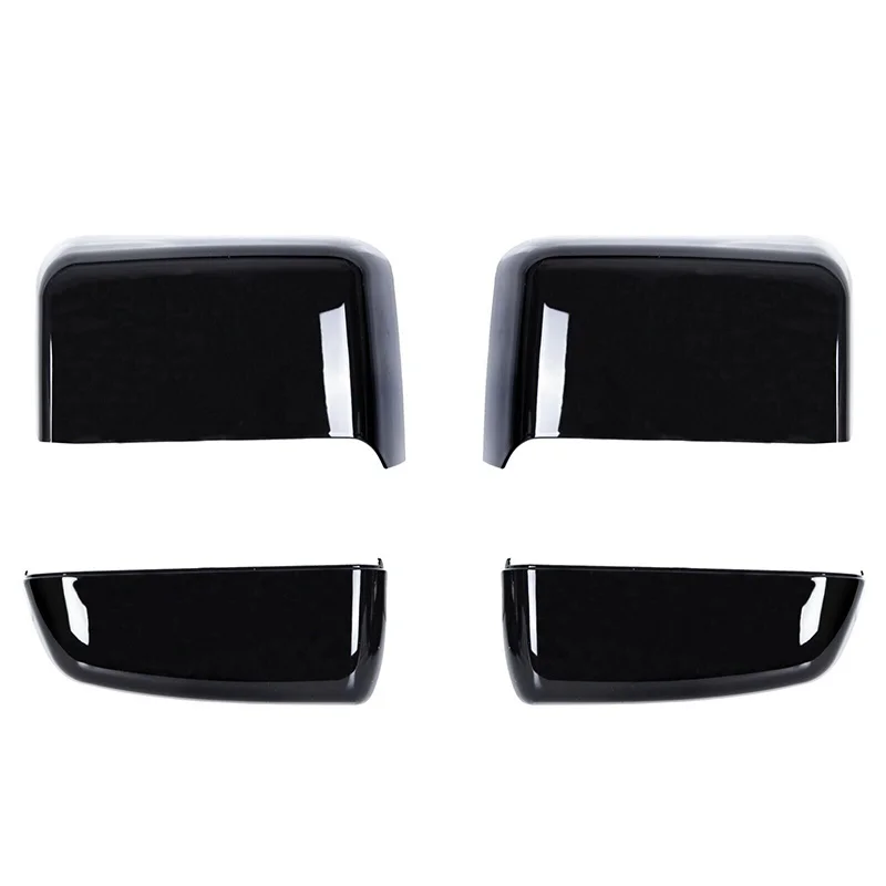 

23444125 Side Tow Rear View Mirror Cover Cap Trim 23444126 Fit for GMC Sierra 1500 2500HD 3500 Chevrolet Silverado Glossy Black