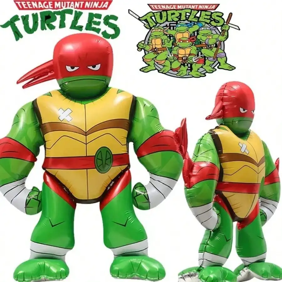 Figura de Anime de las Tortugas Ninja, Globo Gigante 4D, Decoraciones para Fiestas, Juguetes, Regalos de Navidad y Cumpleaños de Dibujos Animados