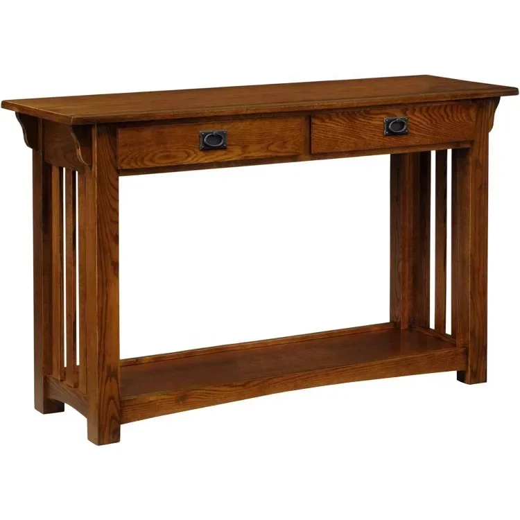 8233 Mission Console Table for Entryway, Wood Sofa Table, Made with Solid Wood, for Living Room, Hallway, Office, Bedroom,