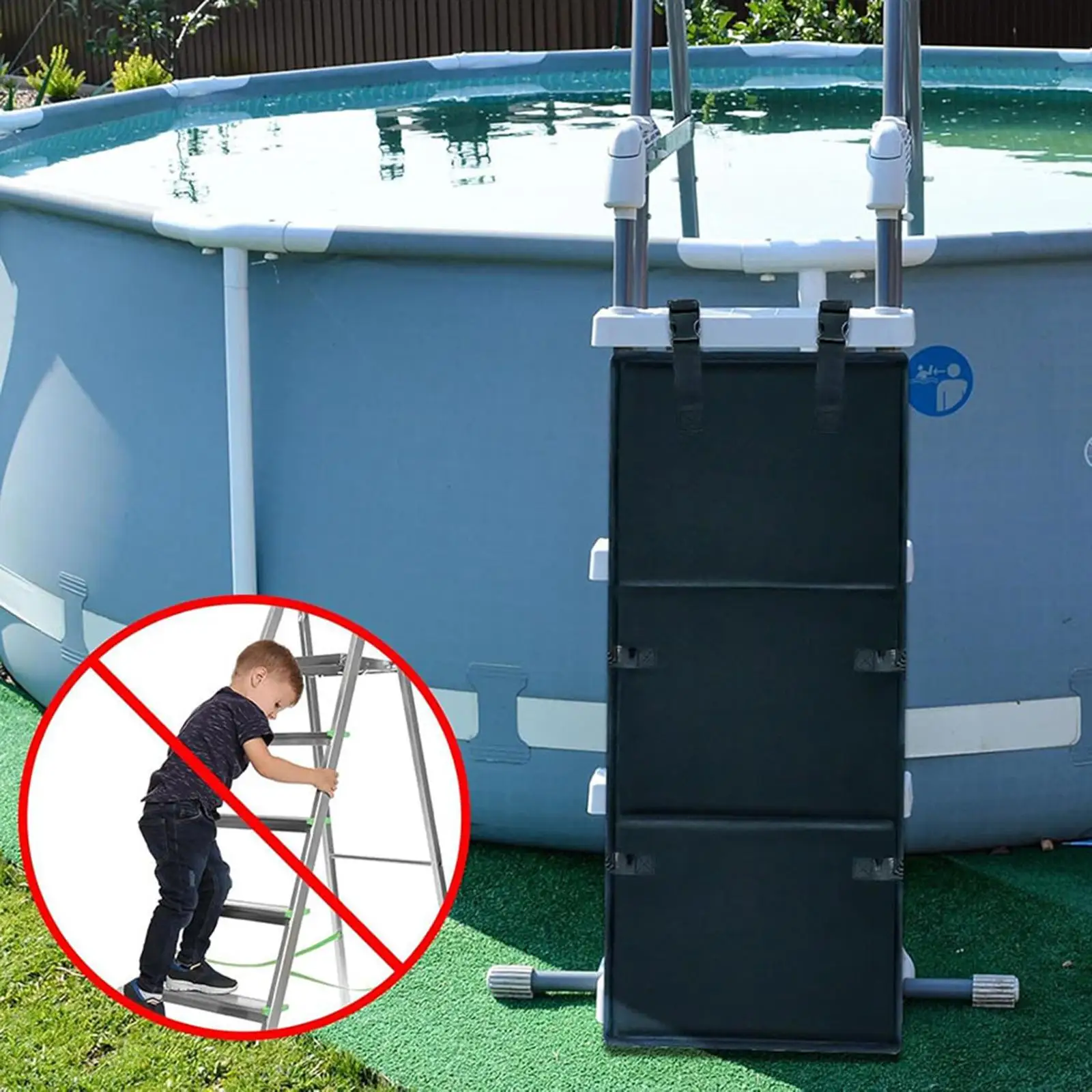 

Pool Ladder Guard Prevent Child from Climbing Falling Practical Convenient