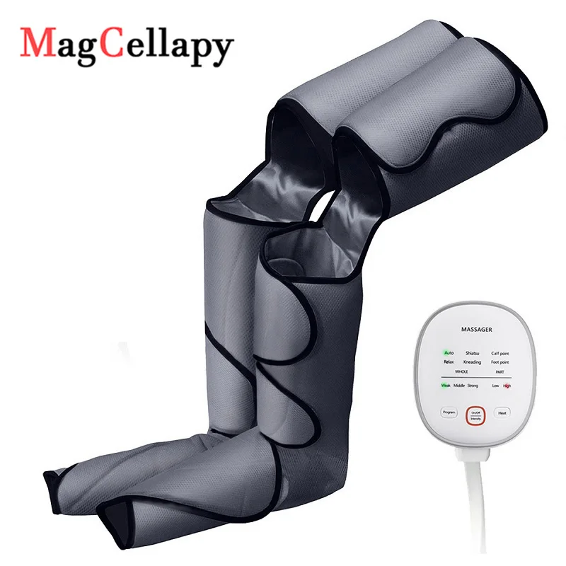 Masseur électrique à Compression d\'air pour jambes et mollets, enveloppe d\'air chauffé, contrôleur portatif, relaxation musculaire, soulagement de