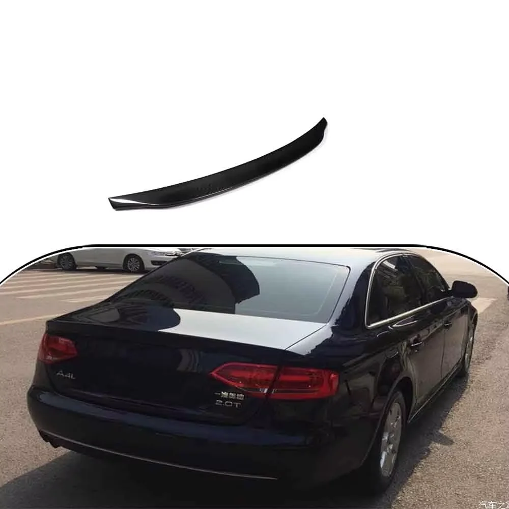 

Задний спойлер Caractere из углеродного волокна, подходит для Audi A4 B8 2009 ~ 2012, спойлер заднего бампера