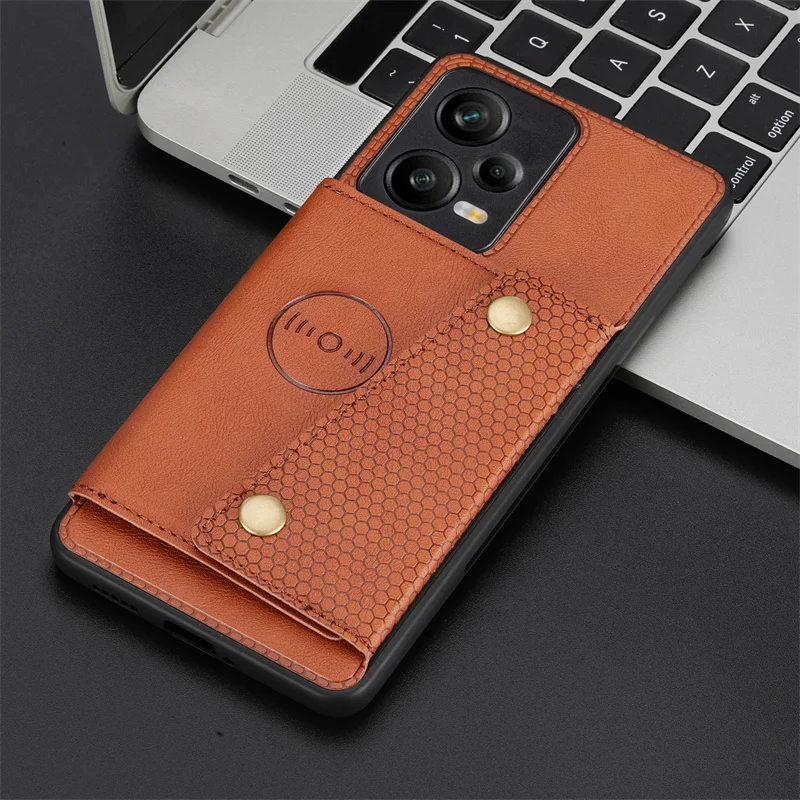 For Redmi Note 12 Pro 5G Case Leather Car Magnetic Wallet Phone Cases On For Redmi Note 12 Pro+ Plus Card SLot Holder Back Cover