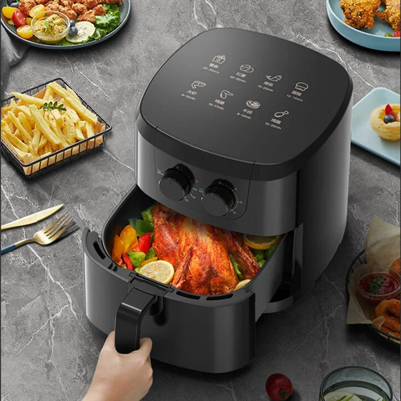 KONKA Air Fryer 5L Household Oil-free Electric Fryer Low Fat Low Oil Wear-resistant Non Sticky and Easy To Clean KKZG-5012-W