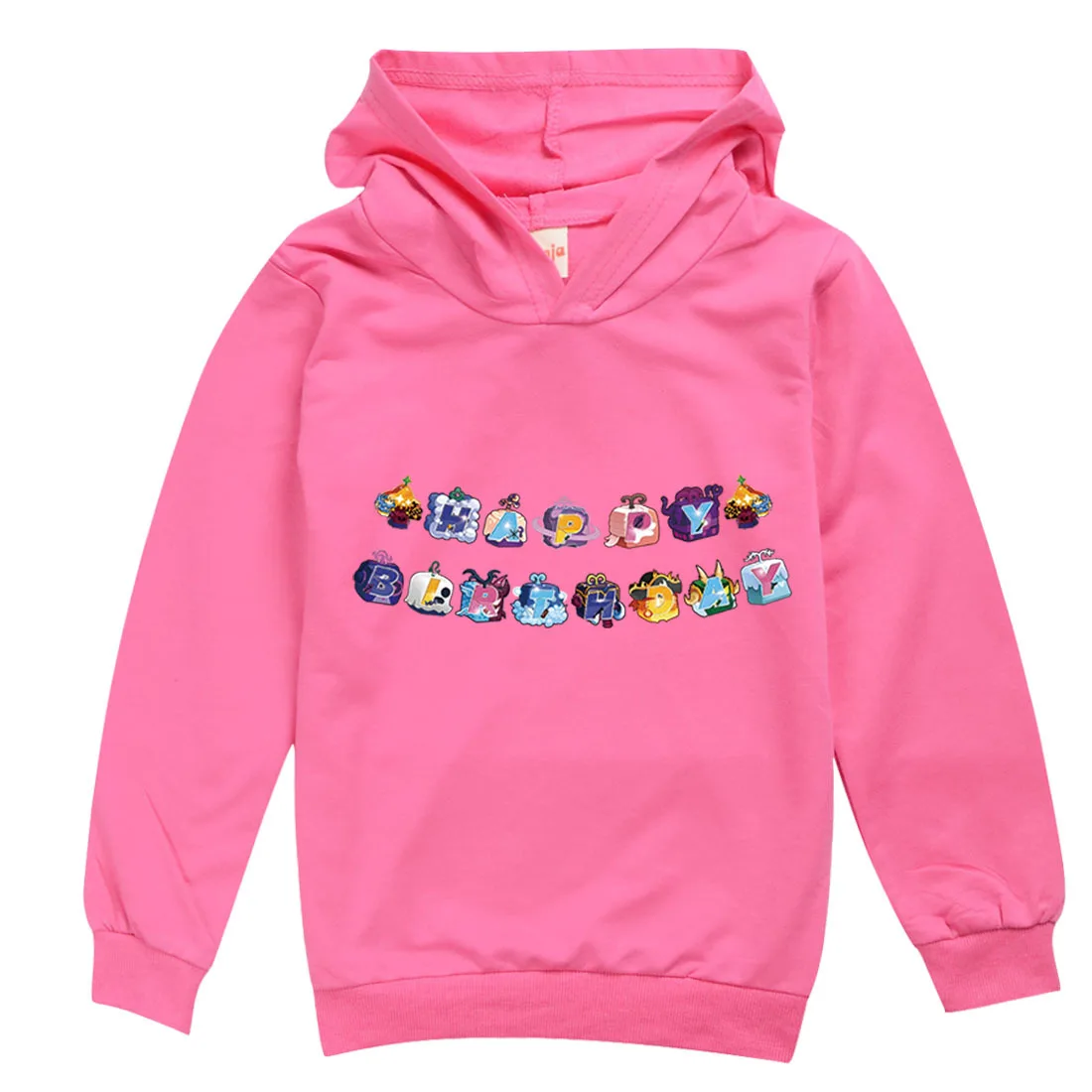 Game Blox Fruits Costume Kids Cartoon Clothes Toddler Girls Hooded Sweatshirts Children Pullover Coats Baby Boys Casual Outwear