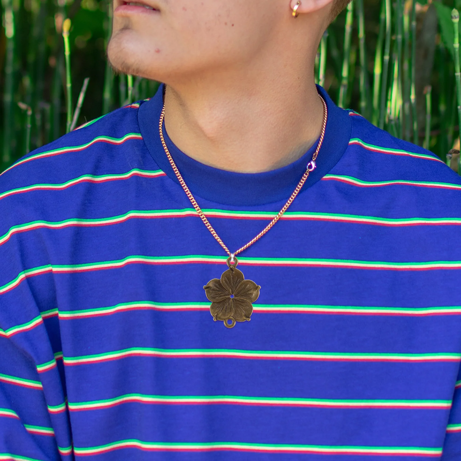 

50Pcs Flower Jewelry Connector Alloy DIY Pendants for Handmade Bracelets Necklace Charms Craft Flower Jewelry Connector