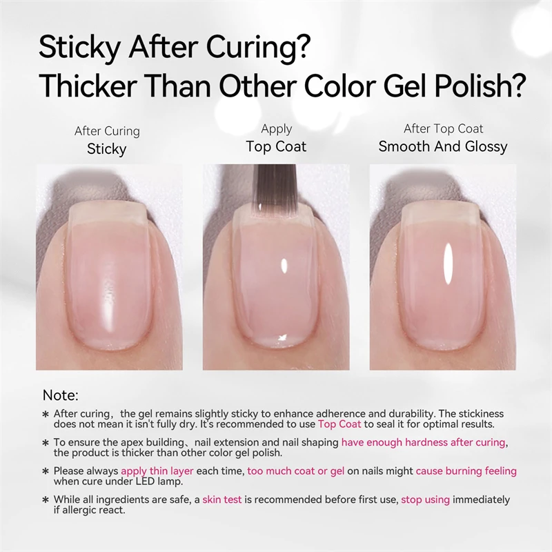 BORN PRETTY 15 ml 8-in-1 Building Nail Gel Extension Base Gel Nail Shaping Aquarell Mixing Slip Solution Multifunktionsgel – Detail 13