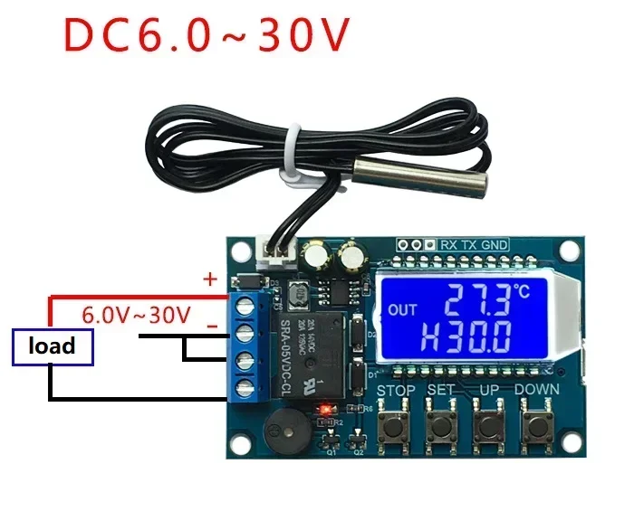 1PCS Digital Thermostat Heating Refrigeration Digital Temperature Control Switch Temperature Controller For arduino Board Module