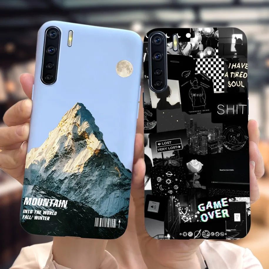 For OPPO Reno 3 Case CPH2043 Cover Fashion Flower Silicone Soft TPU Slim Funda For OPPO A91 F15 CPH2021 OPPOA91 Reno3 Phone Case