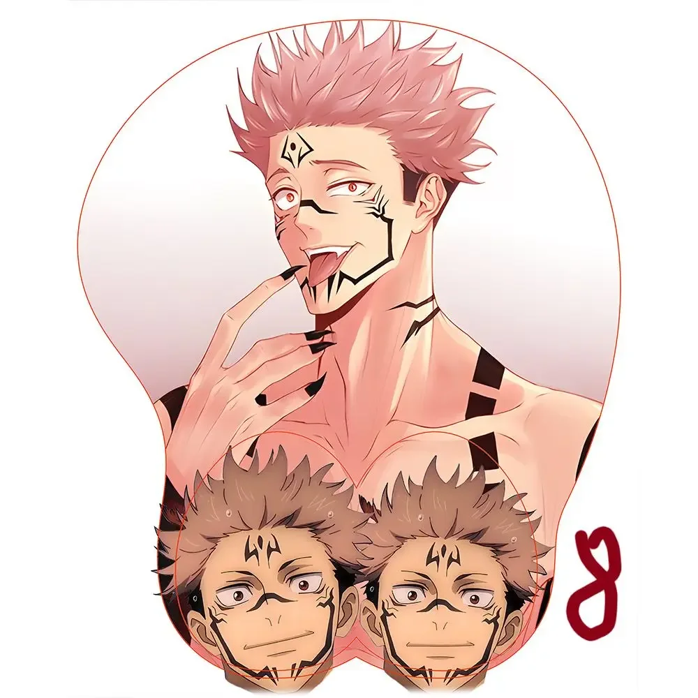 Jujutsu Kaisen Itadori Yuji Gojo Satoru Student Desktop Stereo Bracer Mauspad Silikon Rutschfeste Cartoon Tischunterlage Geschenk – Detail 8
