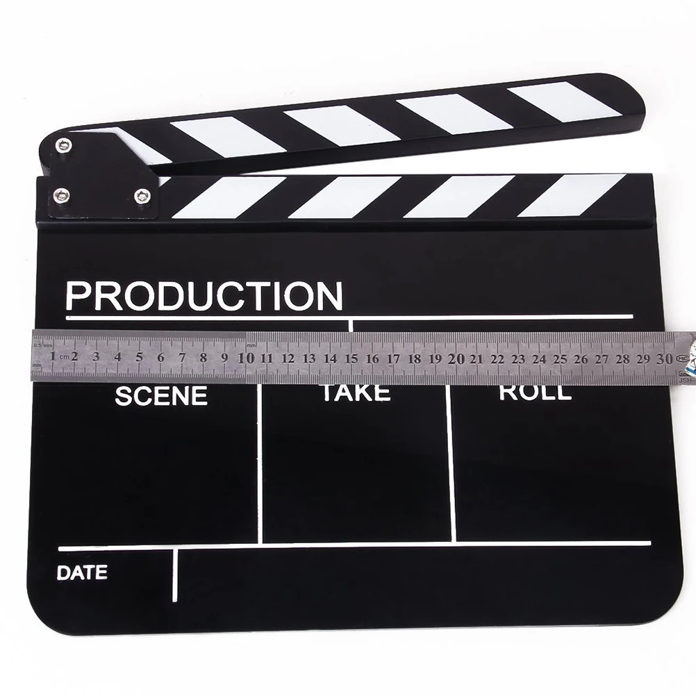 

English Version Board Acrylic Clapperboard for /Film /Movie Clapperboard Movie -stick