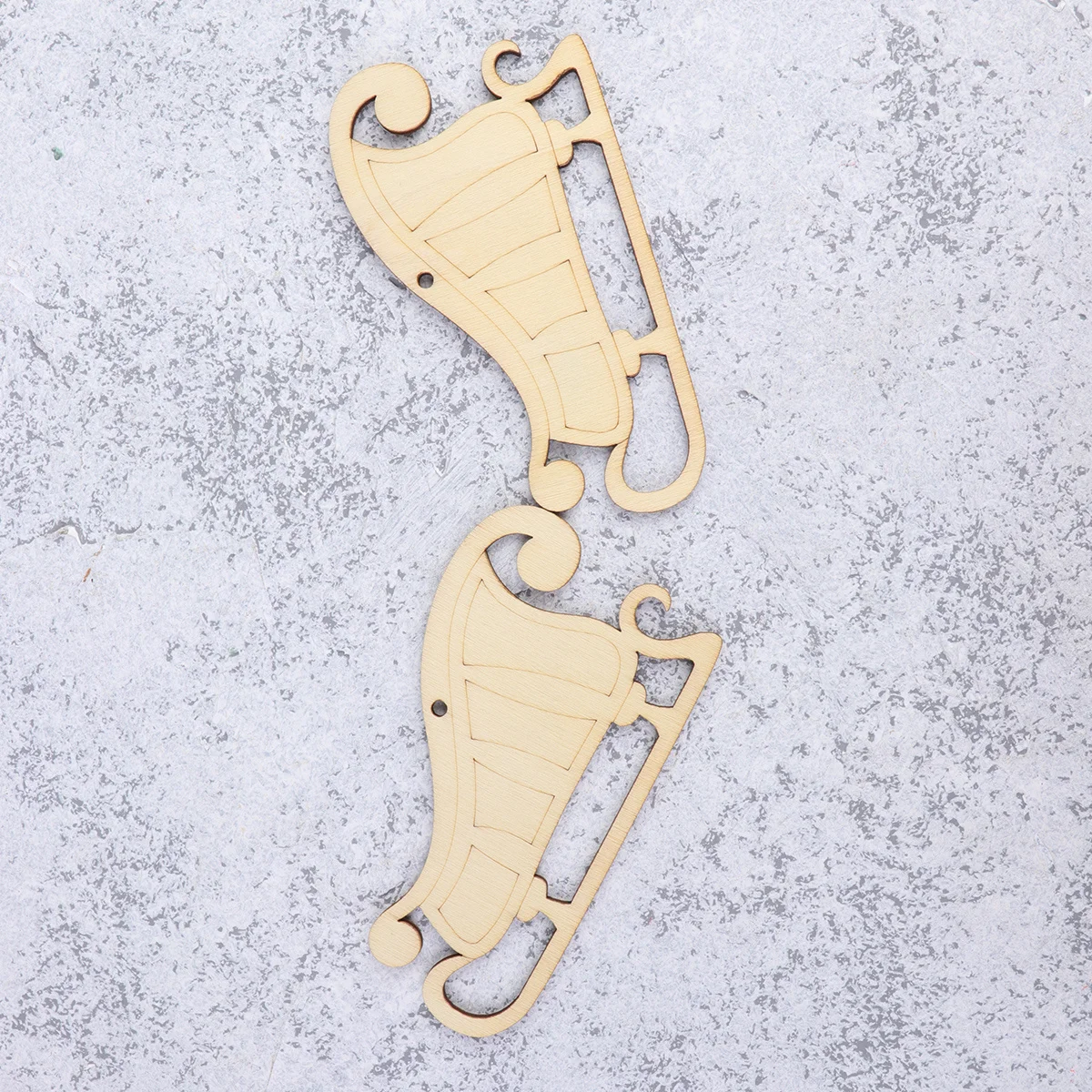 

20Pcs Christmas Wooden Pendant Set Unpainted DIY Craft Slices for Personalized Tree Decor Home Gift Natural Material