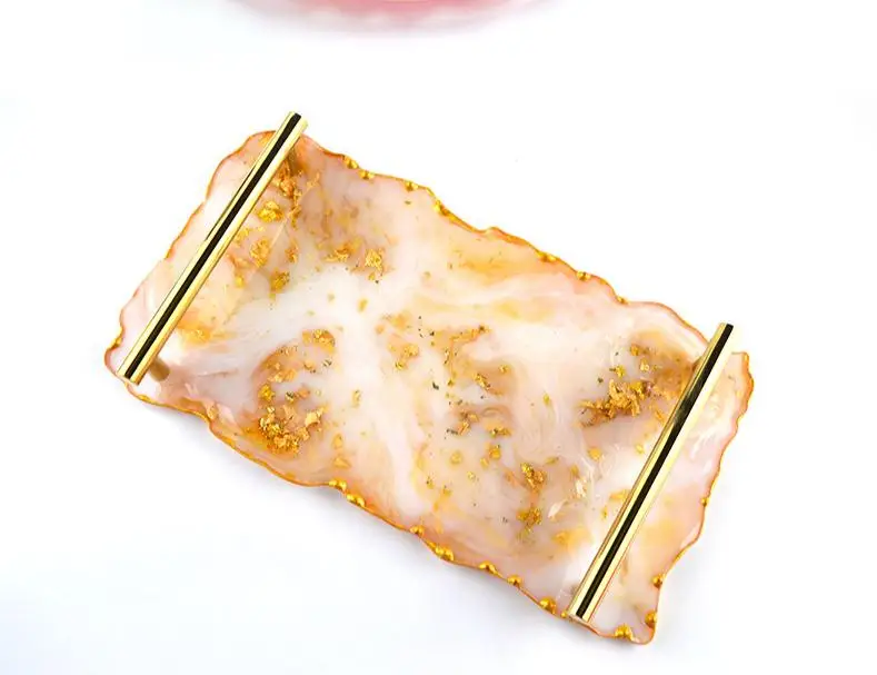 Irregular Rectangle Tray Silicone Mold Epoxy Resin Mould DIY Desktop Display Stand Ornament Handmade Home Craft Making