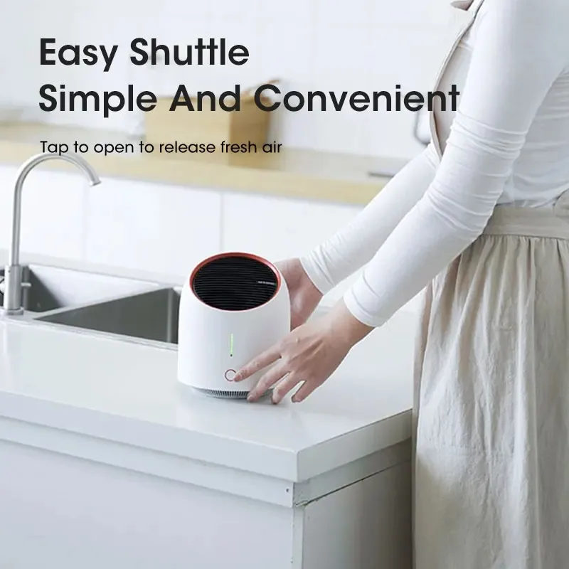 

Портативный малошумный очиститель воздуха размером 30 дБ: эффективное удаление пыли и дыма PM2,5 с угольным фильтром для умного дома