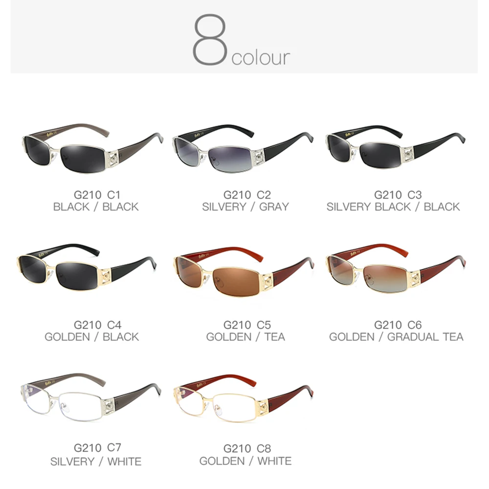 GCOTX Full Rim Polarized Sunglsses For Men And Women 8 Colors Model 210