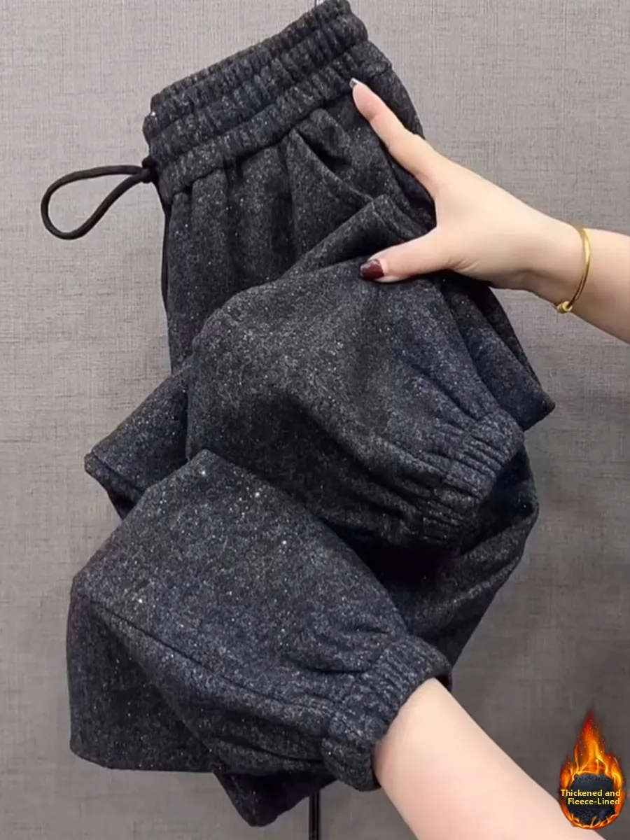 

Женские джинсы 2026 Bla ey Fce Lined, утепленные, облегающие, свободного кроя, больших размеров, повседневные, длиной 9/10 (9 см), модель Harlan