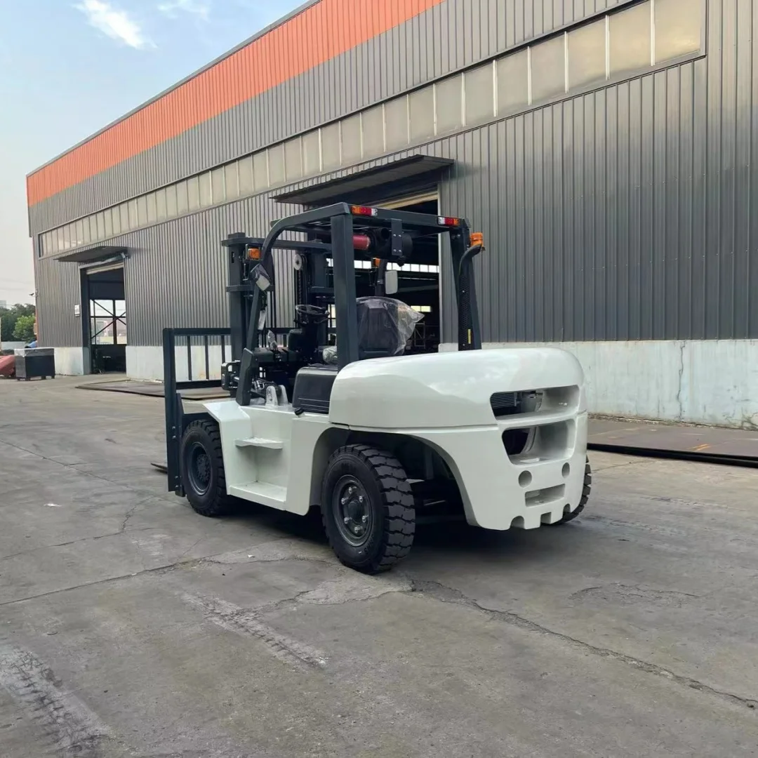 Empilhadeiras elétricas com bateria de lítio de 5 toneladas, 6 toneladas, 8 toneladas com braçadeiras multifuncionais para logística de armazém