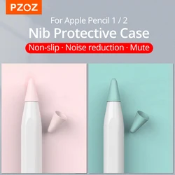 PZOZ 8 stücke Schutzhülle Für Apple Bleistift 1 2st Stift Punkt Stylus Penpoint Abdeckung Silikon Protector Fall Für Apple pencil2 Fall