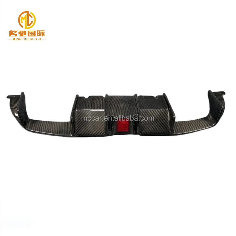 Dry carbon fiber Car bumper Rear diffuser For BMW F87 M2 M2C LED lights diffuser  other body parts