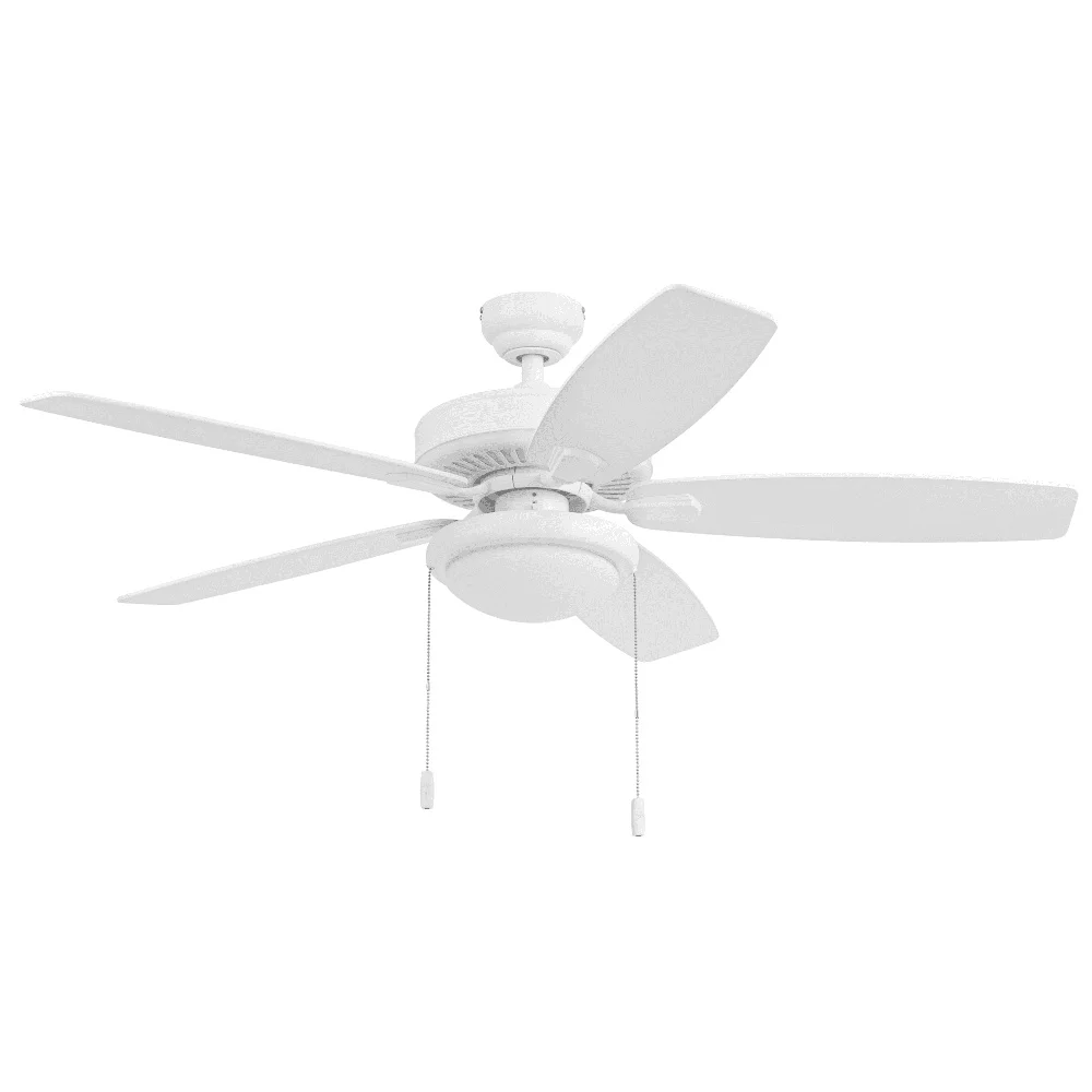 52 بوصة مروحة سقف خارجية داخلية مع سلاسل سحب خفيفة عكس الضوء محرك عكسي 3 سرعات شفرات زجاجية بلوري كفاءة الهواء