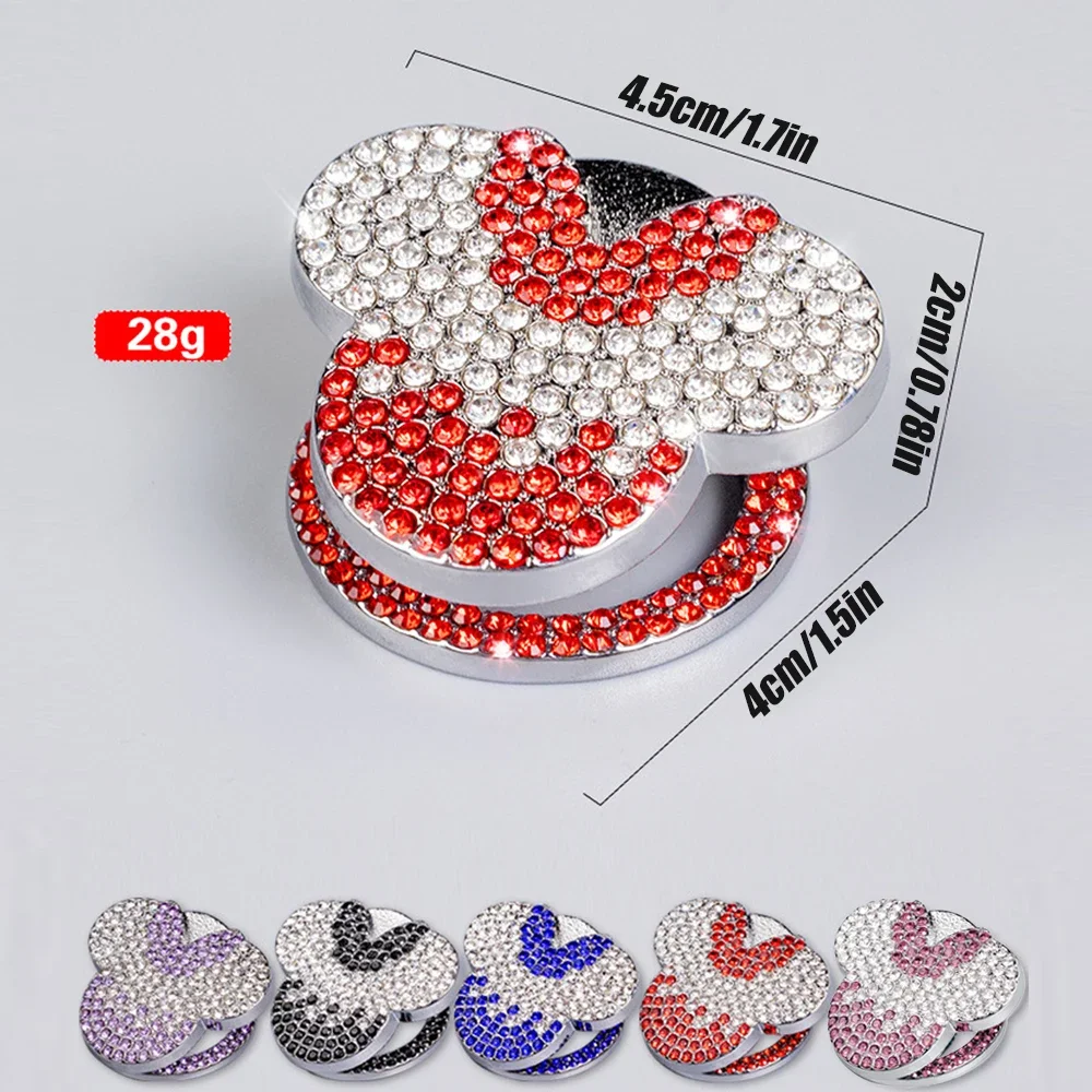 Bling Car Engine Start Stop Button Cover, Universal Handmade Crystal Rhinestone Push Start Button Cover Anti-Scratch Car Engine