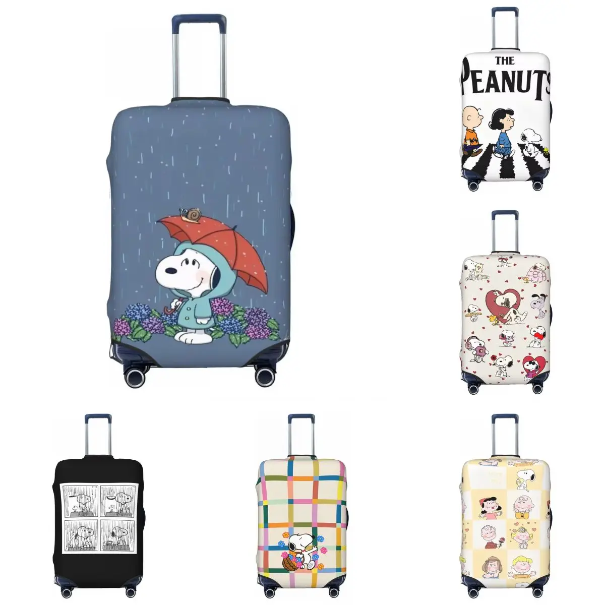 

Snoopy Suitcase Cover Practical Business Protection Luggage Accesories Flight