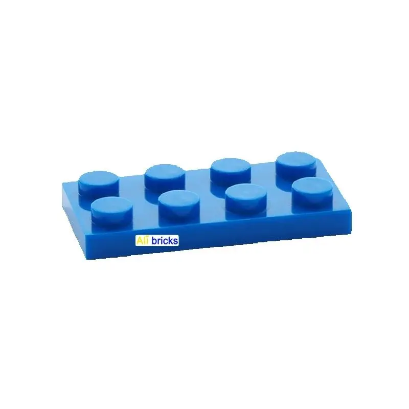 

80pcs DIY Building Blocks Thin Figure Bricks 2x4 Dots Educational Creative Size Compatible With 3020 Plastic Toys for Children
