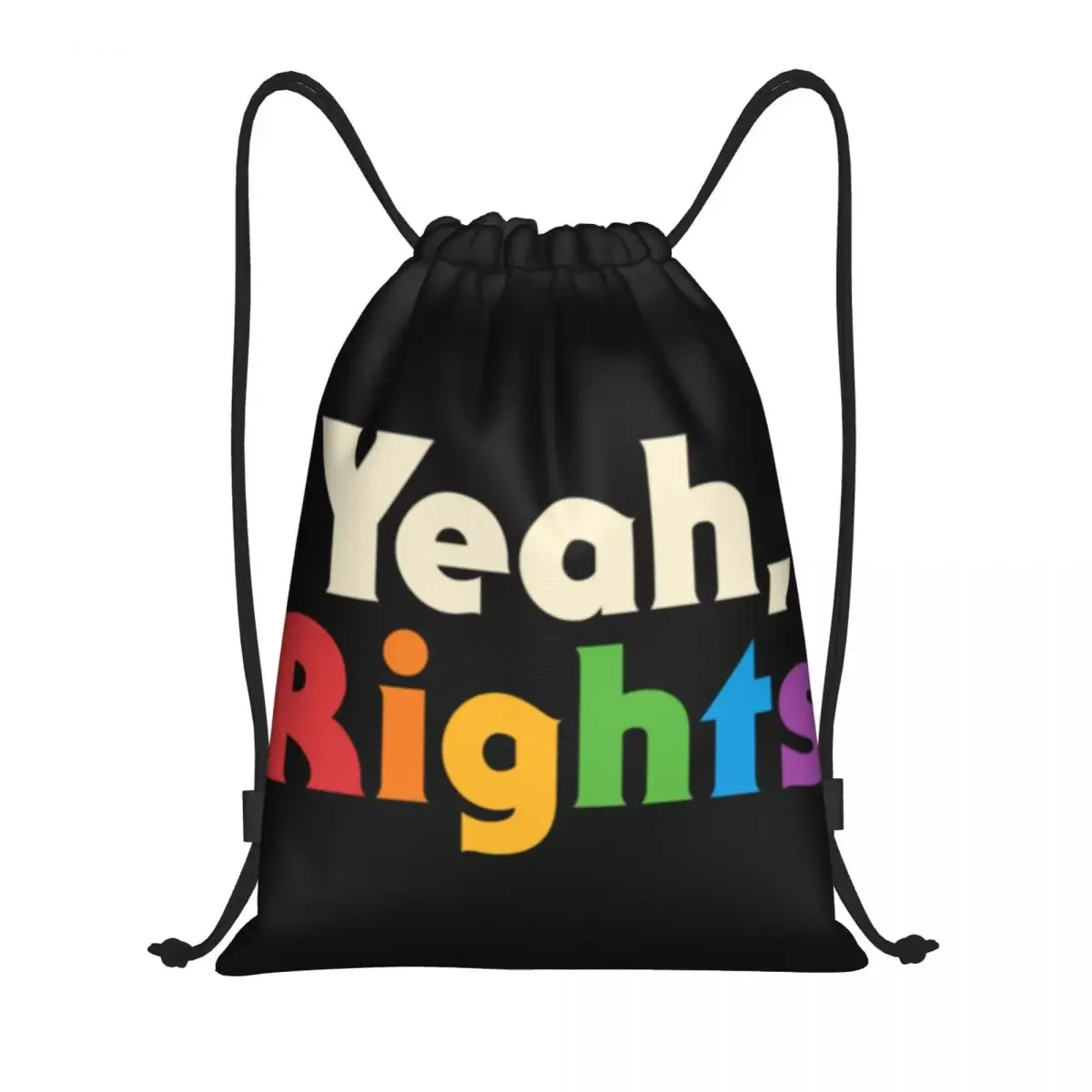 Yeah, Rights Portable awstring Bags Backpack Storage Bags Outdoor Sports Traveling Gym Yoga