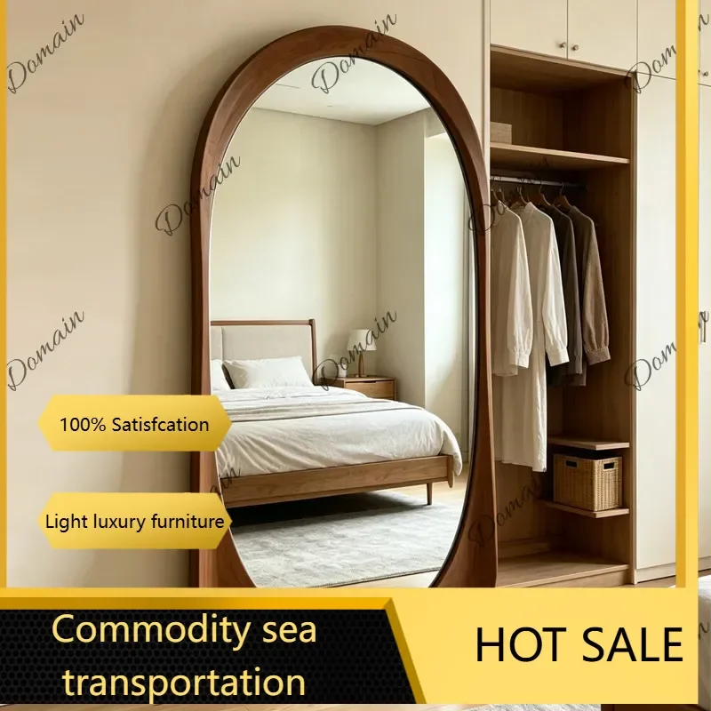 G K X46 Medieval Special-shaped Full-body Floor Mirror Household Wall Full-length Mirror Cloakroom Clothing Store Retro Large Mi