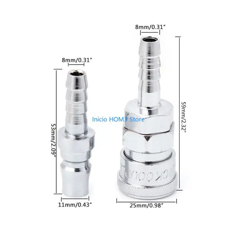 A5YD 2 PCS 8MM خط خرطوم خط هات