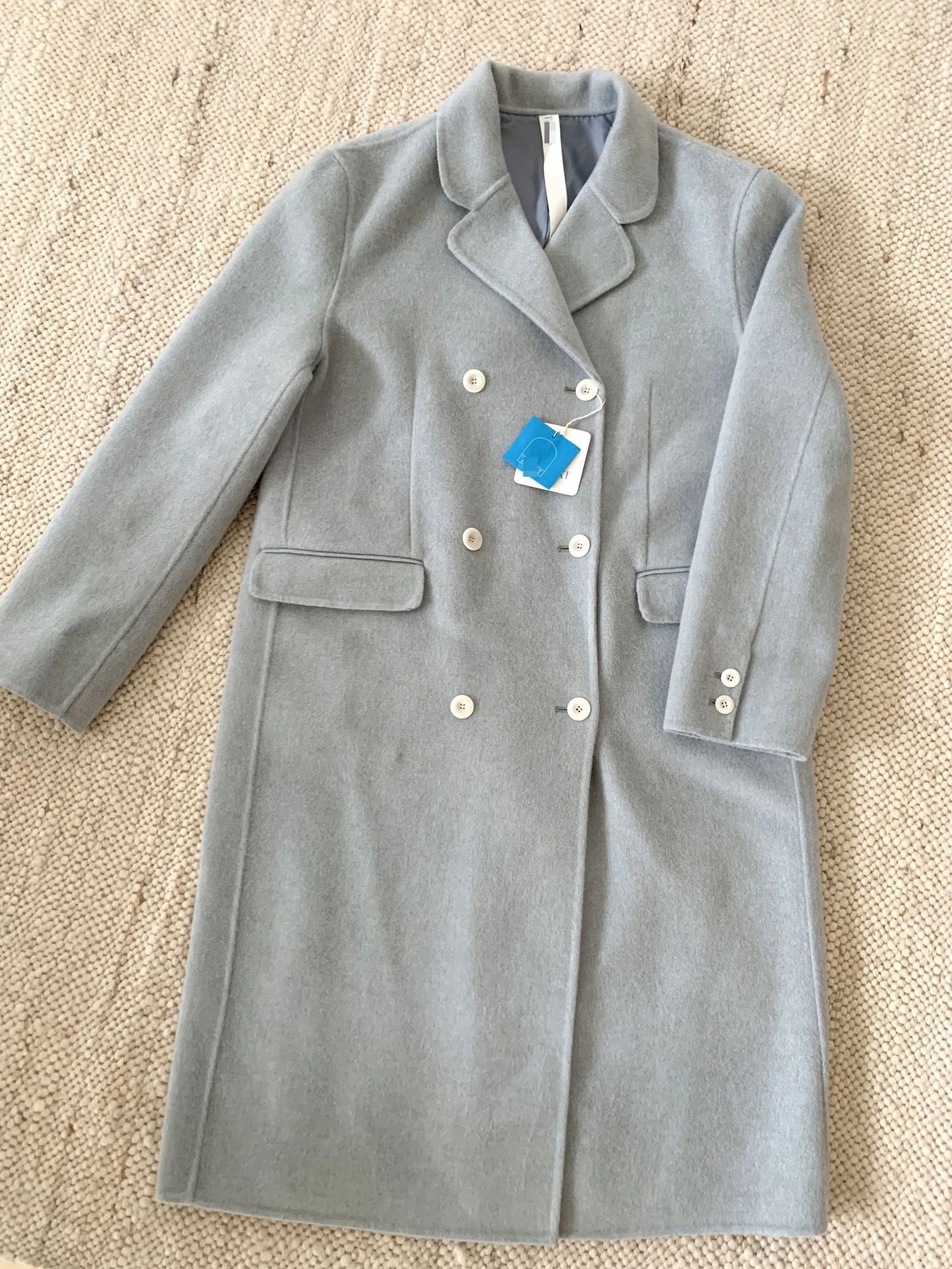 

Classic Woolen Coat PREON Autumn Winter Warm Ele Mid-Length Tannat Women's Faion Outerwear Commute Sle Long Sve
