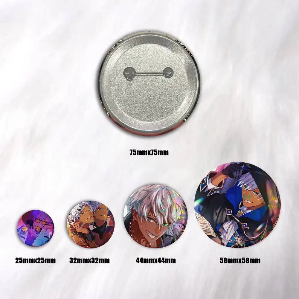 Anime Obey Me Mammon  Badge Tinplate Coin Brooch Clothing Backpack Accessories Lapel Pin