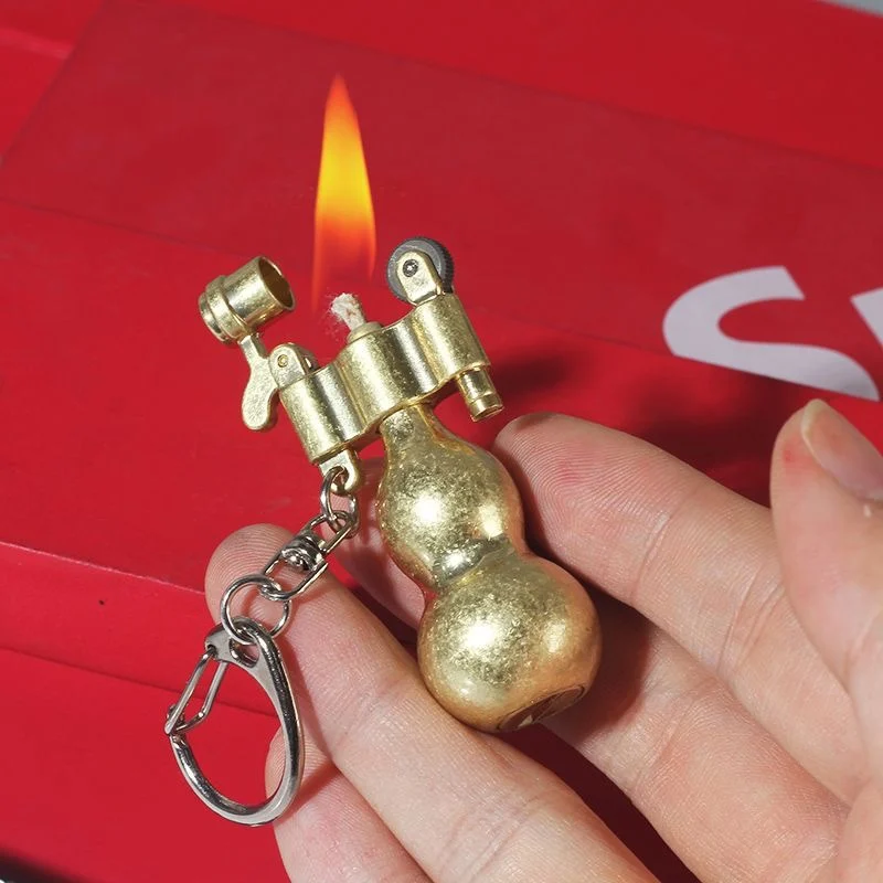 1Pc Mini Gourd Shaped Kerosene Lighter, Personalized and Creative High-End Gift