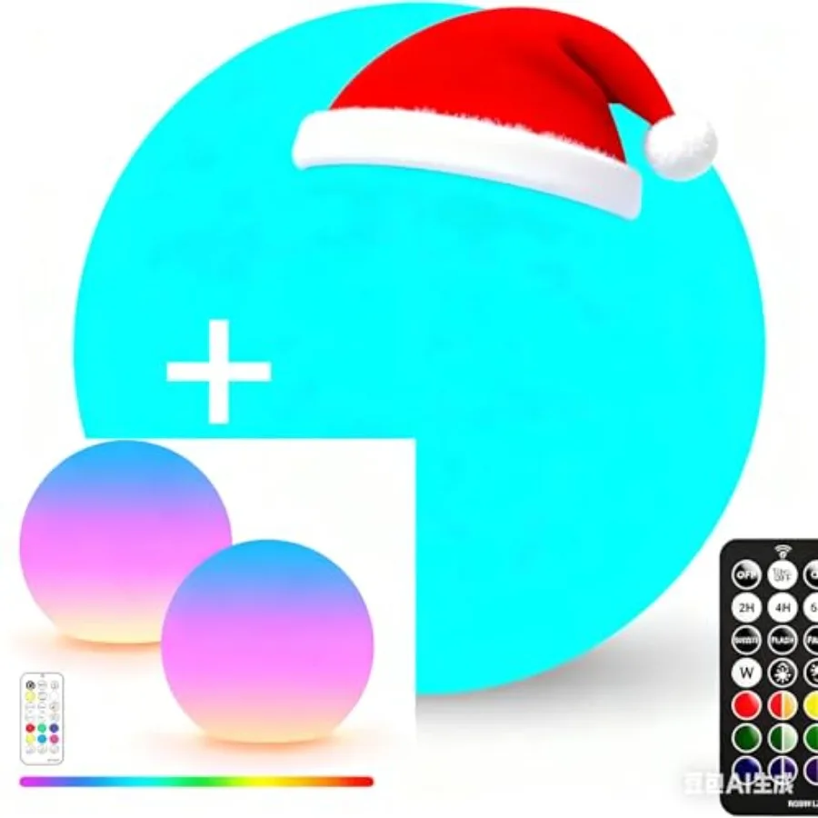 

6-inch LED Light Ball and LED Ball Light 3-inch Bundle