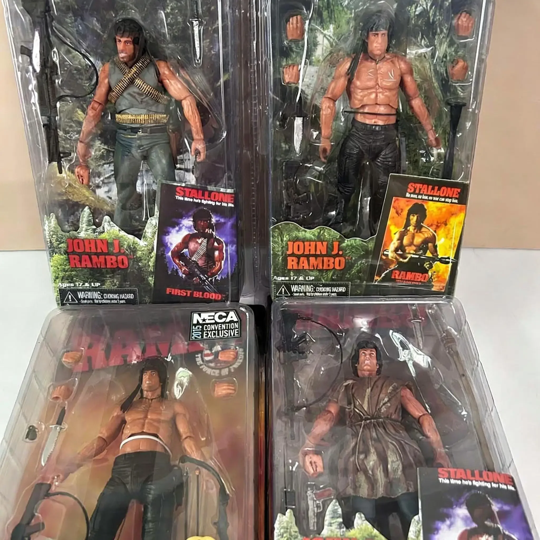 

Коллекционная фигурка NECA First Blood Джон Дж. Рамбо из ПВХ, подвижная, с подвижными суставами, солдат спецназа, модель-игрушка, подарок на день рождения