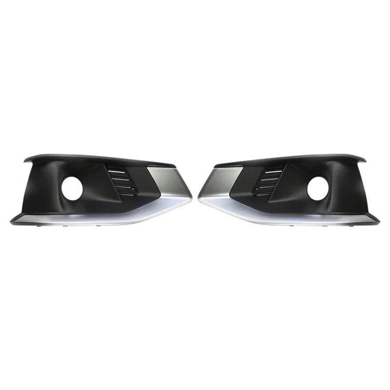 8WD807681L 8WD807682L 1Pair Car LH+RH Front Bumper Fog Light Grill Cover for Audi A4L