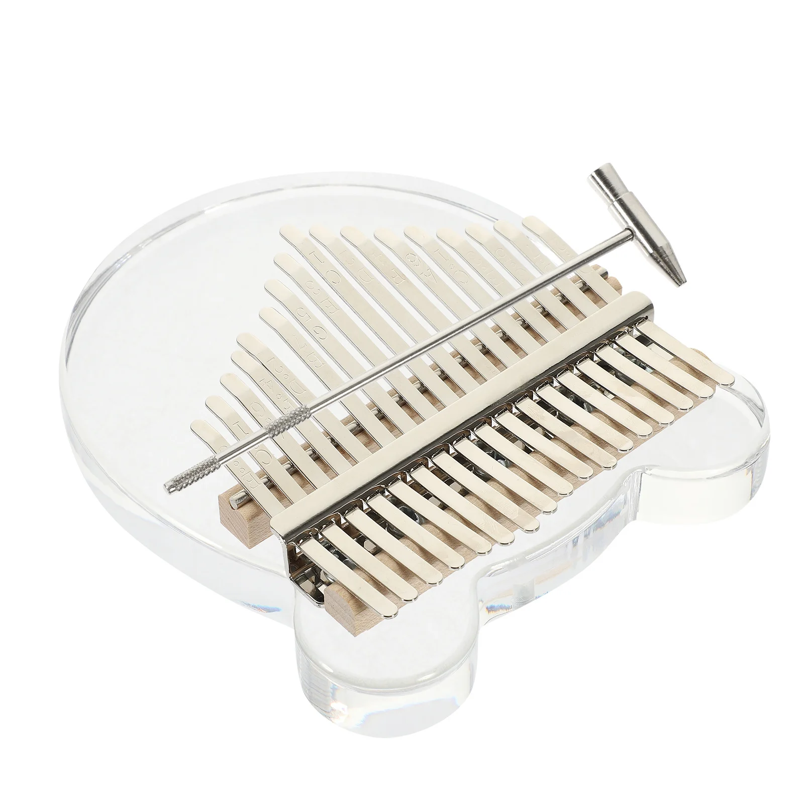 

Thumb Piano 10-Key Acrylic Finger Instrument Cartoon Design Professional Rhythm Coordination Easy to Carry Anywhere