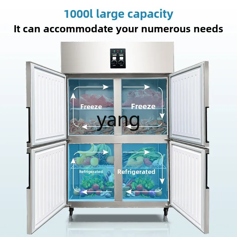 CX Commercial Vertical Refrigerated Freezer Kitchen Display Energy Saving Double Temperature Quick Freezing Freezer